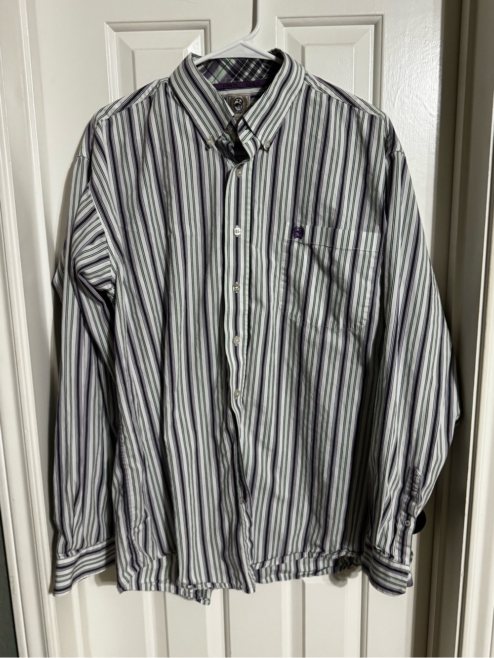 Mens Cinch Long-Sleeve Western Stripe Shirt